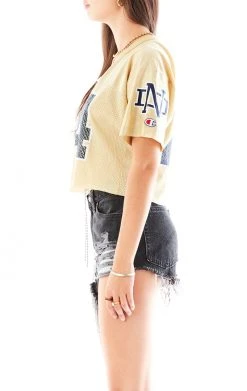 FURST OF A KIND VINTAGE CHAIN LACE UP JERSEY TEE