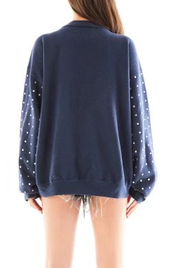 FURST OF A KIND VINTAGE ALLOVER RHINESTONE SWEATSHIRT VINTAGE COLLEGE