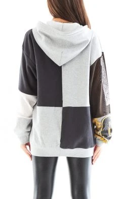 FURST OF A KIND VINTAGE NFL VINTAGE SPLICED PATCHWORK ZIP UP HOODIE 12 FURST OF A KIND VINTAGE NFL VINTAGE SPLICED PATCHWORK ZIP UP HOODIE