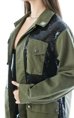 FURST OF A KIND VINTAGE ARMY JACKET WITH SEQUIN INSERT SALE 12 FURST OF A KIND VINTAGE ARMY JACKET WITH SEQUIN INSERT SALE
