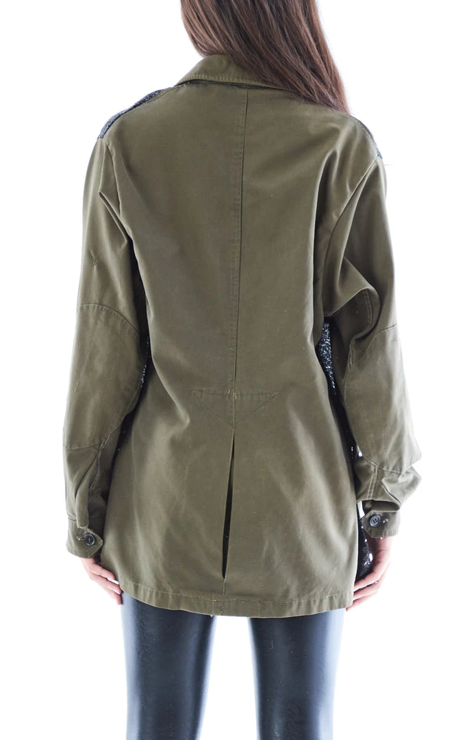 FURST OF A KIND VINTAGE ARMY JACKET WITH SEQUIN INSERT SALE 8 FURST OF A KIND VINTAGE ARMY JACKET WITH SEQUIN INSERT SALE