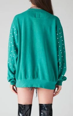 FURST OF A KIND VINTAGE SPORTS VINTAGE ALLOVER RHINESTONE SWEATSHIRT