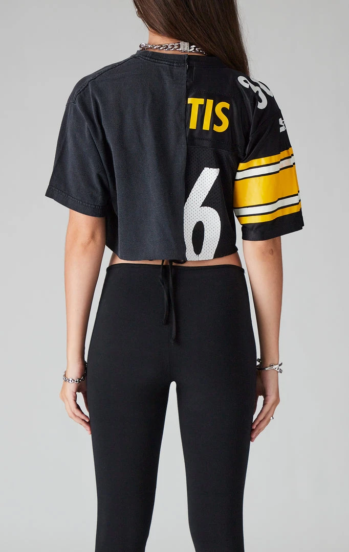 FURST OF A KIND VINTAGE SPLICED CROPPED JERSEY TEE SALE 4 FURST OF A KIND VINTAGE SPLICED CROPPED JERSEY TEE SALE