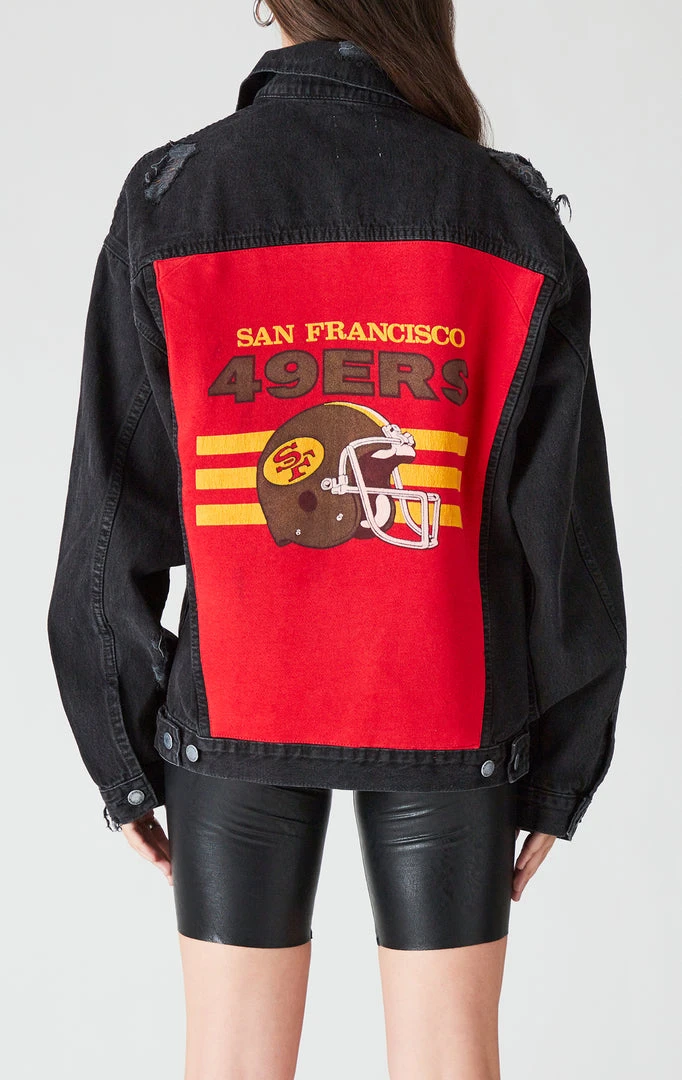 FURST OF A KIND VINTAGE DENIM JACKETS VINTAGE GRAPHIC BACK INSERT DENIM JACKET 3 FURST OF A KIND VINTAGE DENIM JACKETS VINTAGE GRAPHIC BACK INSERT DENIM JACKET