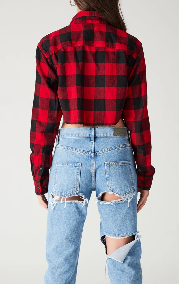 FURST OF A KIND SALE VINTAGE CHAIN LACE UP PLAID SHIRT 4 FURST OF A KIND SALE VINTAGE CHAIN LACE UP PLAID SHIRT