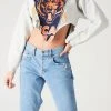 FURST OF A KIND VINTAGE SPLICED V CROPPED SWEATSHIRT SALE 1 FURST OF A KIND VINTAGE SPLICED V CROPPED SWEATSHIRT SALE