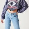 FURST OF A KIND VINTAGE SPLICED BLEACH CROPPED SWEATSHIRT 2 FURST OF A KIND VINTAGE SPLICED BLEACH CROPPED SWEATSHIRT