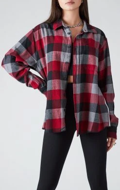 FURST OF A KIND VINTAGE TEE BACK INSERT PLAID SHIRT