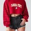 FURST OF A KIND VINTAGE STAR STUD CROPPED SWEATSHIRT