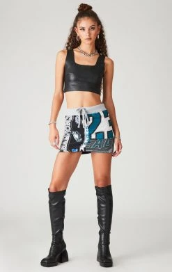 FURST OF A KIND VINTAGE SPLICED PATCHWORK SKIRT VINTAGE NFL