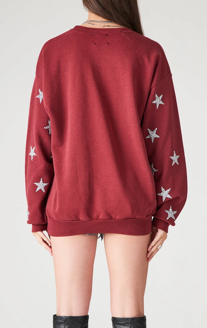 FURST OF A KIND VINTAGE COLLEGE VINTAGE SILVER STAR PATCH CLUSTER SWEATSHIRT 4 FURST OF A KIND VINTAGE COLLEGE VINTAGE SILVER STAR PATCH CLUSTER SWEATSHIRT