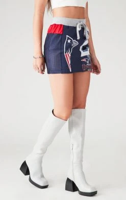 FURST OF A KIND VINTAGE NFL VINTAGE SPLICED PATCHWORK SKIRT 8 FURST OF A KIND VINTAGE NFL VINTAGE SPLICED PATCHWORK SKIRT