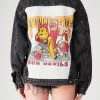 FURST OF A KIND VINTAGE DENIM JACKETS VINTAGE GRAPHIC BACK INSERT DENIM JACKET