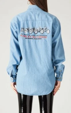 FURST OF A KIND VINTAGE HARLEY CHAMBRAY SHIRT