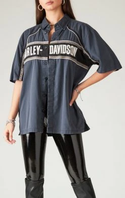 FURST OF A KIND VINTAGE HARLEY SHORT SLEEVE BUTTON DOWN