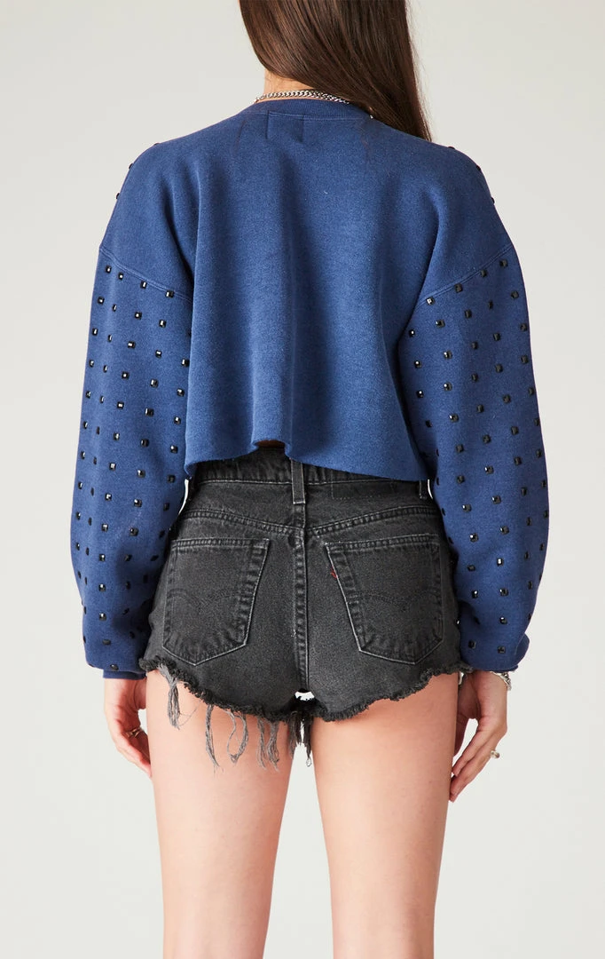 FURST OF A KIND SALE VINTAGE BLACK RHINESTONE CROPPED SWEATSHIRT 4 FURST OF A KIND SALE VINTAGE BLACK RHINESTONE CROPPED SWEATSHIRT