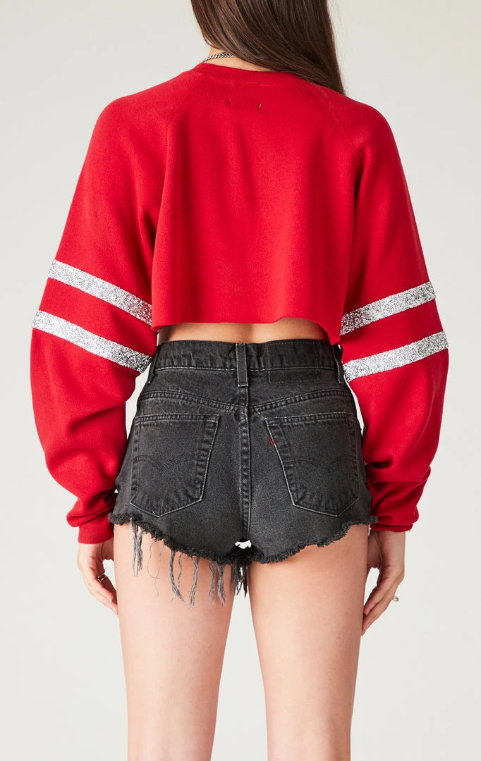 FURST OF A KIND VINTAGE RHINESTONE HOOP CROPPED SWEATSHIRT 4 FURST OF A KIND VINTAGE RHINESTONE HOOP CROPPED SWEATSHIRT