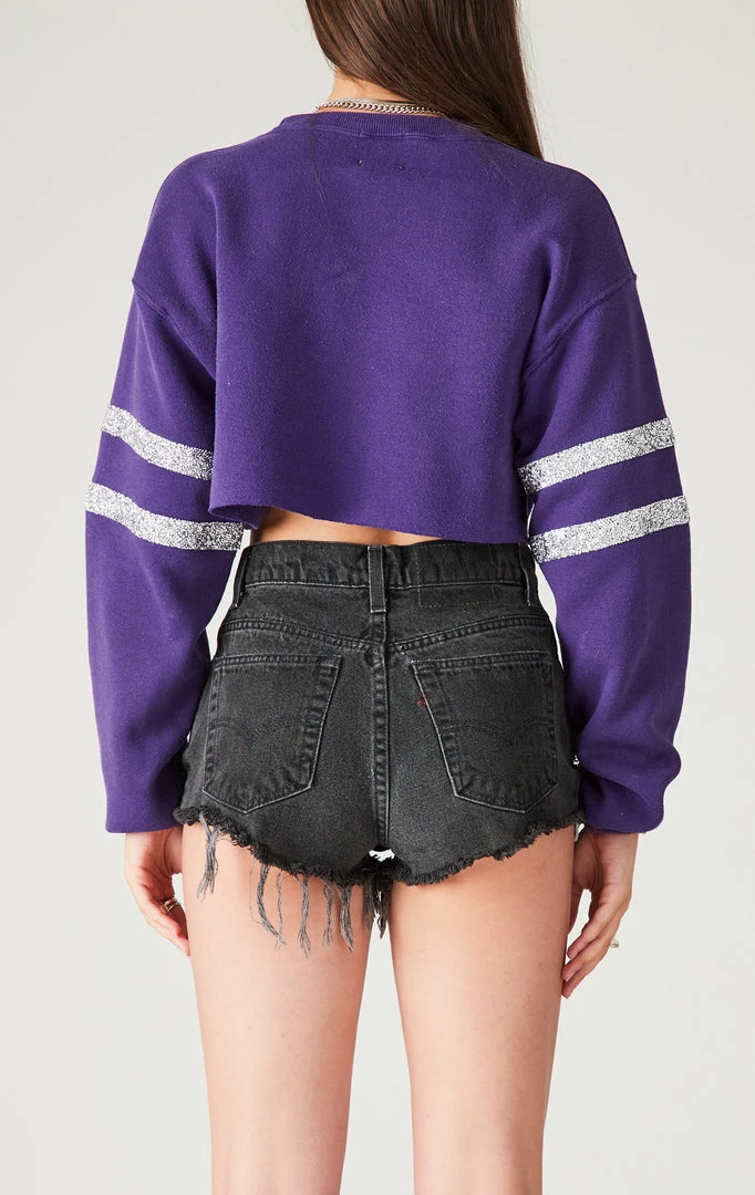 FURST OF A KIND VINTAGE RHINESTONE HOOP CROPPED SWEATSHIRT 4 FURST OF A KIND VINTAGE RHINESTONE HOOP CROPPED SWEATSHIRT