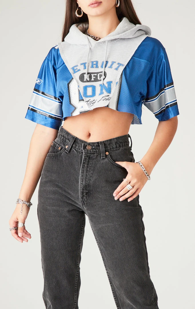 FURST OF A KIND SALE VINTAGE V SPLICED JERSEY CROPPED HOODIE 3 FURST OF A KIND SALE VINTAGE V SPLICED JERSEY CROPPED HOODIE