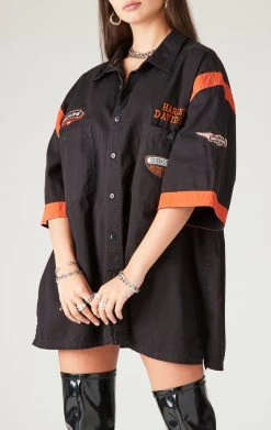 FURST OF A KIND VINTAGE HARLEY SHORT SLEEVE BUTTON DOWN