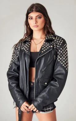 FURST OF A KIND FESTIVAL VINTAGE STUDDED LEATHER JACKET