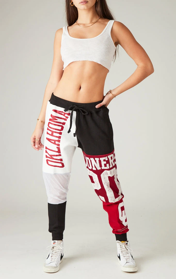 FURST OF A KIND VINTAGE SPLICED PATCHWORK SWEATPANTS VINTAGE COLLEGE 4 FURST OF A KIND VINTAGE SPLICED PATCHWORK SWEATPANTS VINTAGE COLLEGE