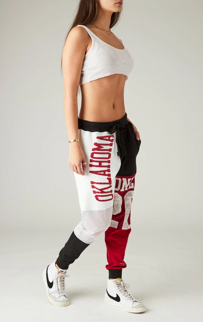 FURST OF A KIND VINTAGE SPLICED PATCHWORK SWEATPANTS VINTAGE COLLEGE 6 FURST OF A KIND VINTAGE SPLICED PATCHWORK SWEATPANTS VINTAGE COLLEGE