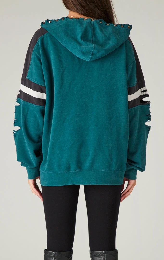 FURST OF A KIND VINTAGE RIPPED STUDDED ZIP UP HOODIE SALE 4 FURST OF A KIND VINTAGE RIPPED STUDDED ZIP UP HOODIE SALE