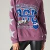 FURST OF A KIND VINTAGE OVERDYE STAR PATCH SWEATSHIRT SALE