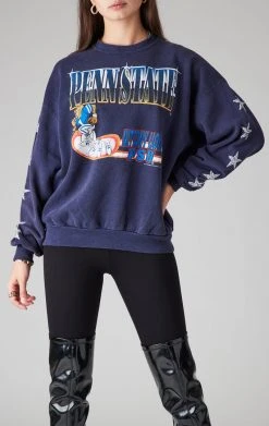 FURST OF A KIND VINTAGE COLLEGE VINTAGE MINI STAR PATCH SWEATSHIRT
