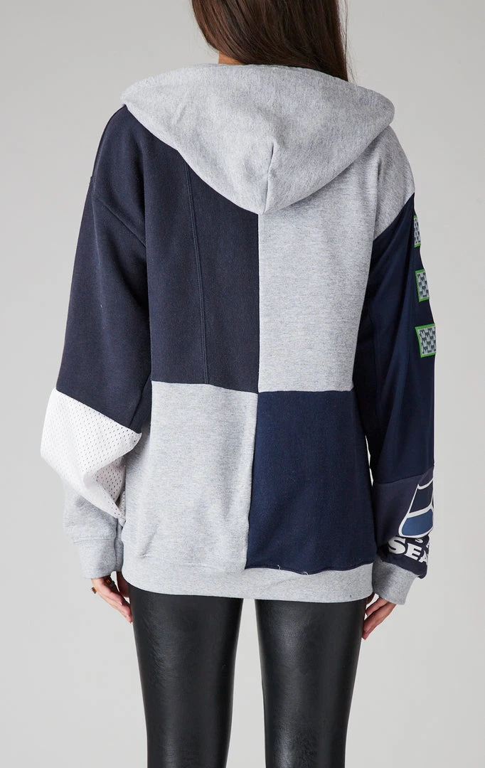 FURST OF A KIND VINTAGE NFL VINTAGE SPLICED PATCHWORK ZIP UP HOODIE 4 FURST OF A KIND VINTAGE NFL VINTAGE SPLICED PATCHWORK ZIP UP HOODIE