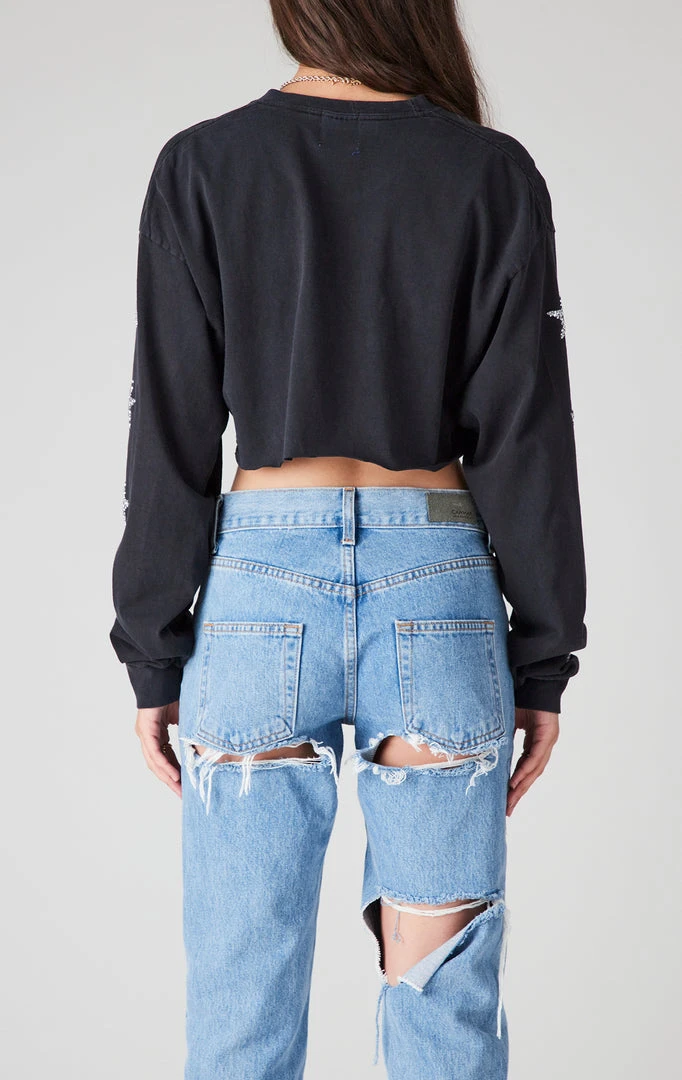 FURST OF A KIND VINTAGE COLLEGE VINTAGE MINI STAR PATCH LONG SLEEVE CROPPED TEE 4 FURST OF A KIND VINTAGE COLLEGE VINTAGE MINI STAR PATCH LONG SLEEVE CROPPED TEE