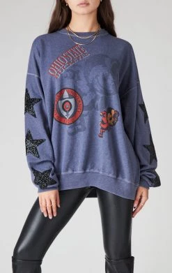 FURST OF A KIND VINTAGE OVERDYE STAR PATCH SWEATSHIRT SALE