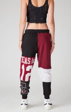 FURST OF A KIND VINTAGE SPLICED PATCHWORK SWEATPANTS VINTAGE COLLEGE