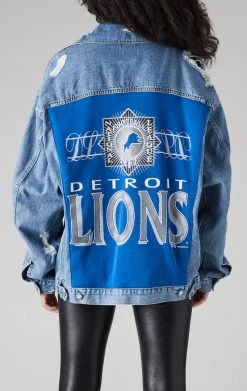 FURST OF A KIND VINTAGE DENIM JACKETS VINTAGE GRAPHIC BACK INSERT DENIM JACKET