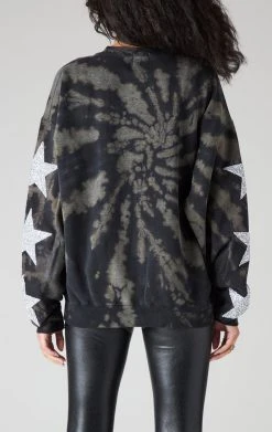 FURST OF A KIND VINTAGE BLEACH SPIRAL STAR PATCH SWEATSHIRT