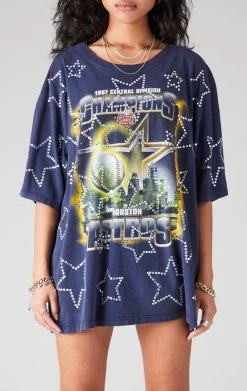 FURST OF A KIND VINTAGE RHINESTONE STAR OUTLINE TEE