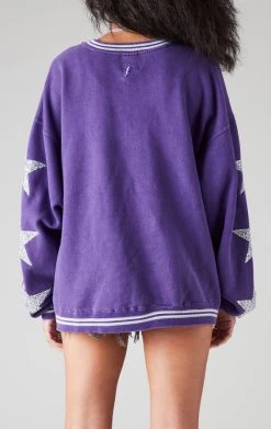 FURST OF A KIND VINTAGE SILVER STAR PATCH SWEATSHIRT VINTAGE COLLEGE