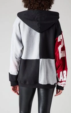 FURST OF A KIND VINTAGE SPLICED PATCHWORK ZIP UP HOODIE