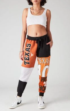 FURST OF A KIND VINTAGE COLLEGE VINTAGE SPLICED PATCHWORK SWEATPANTS