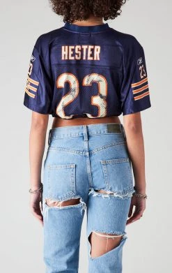 FURST OF A KIND VINTAGE NFL VINTAGE DRAWSTRING CROPPED JERSEY