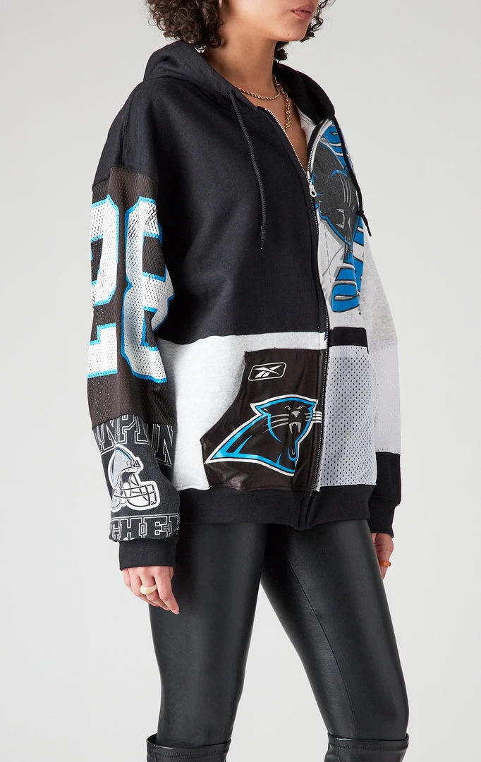 FURST OF A KIND VINTAGE SPLICED PATCHWORK ZIP UP HOODIE VINTAGE NFL 5 FURST OF A KIND VINTAGE SPLICED PATCHWORK ZIP UP HOODIE VINTAGE NFL