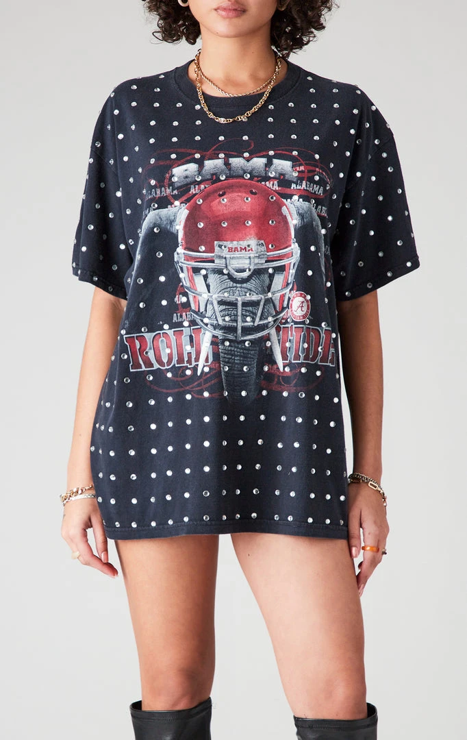 FURST OF A KIND VINTAGE SILVER ALLOVER RHINESTONE TEE 3 FURST OF A KIND VINTAGE SILVER ALLOVER RHINESTONE TEE