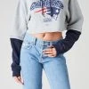 FURST OF A KIND VINTAGE SWEATSHIRT SPLICED HOODIE