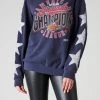 FURST OF A KIND VINTAGE SPORTS VINTAGE SILVER STAR PATCH SWEATSHIRT