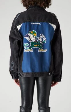 FURST OF A KIND VINTAGE GRAPHIC BACK INSERT DENIM JACKET