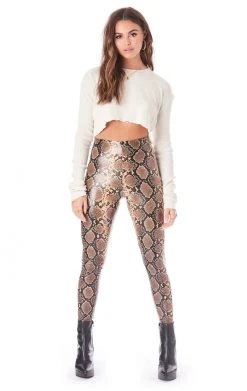 COMMANDO SNAKESKIN FAUX LEATHER LEGGINGS SALE