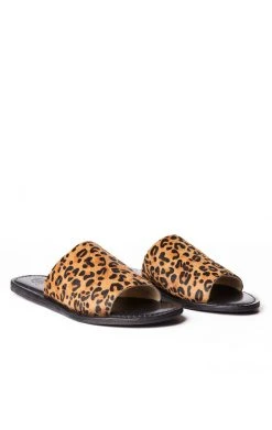 NYLA LAGUNA LEOPARD PRINT SLIDE